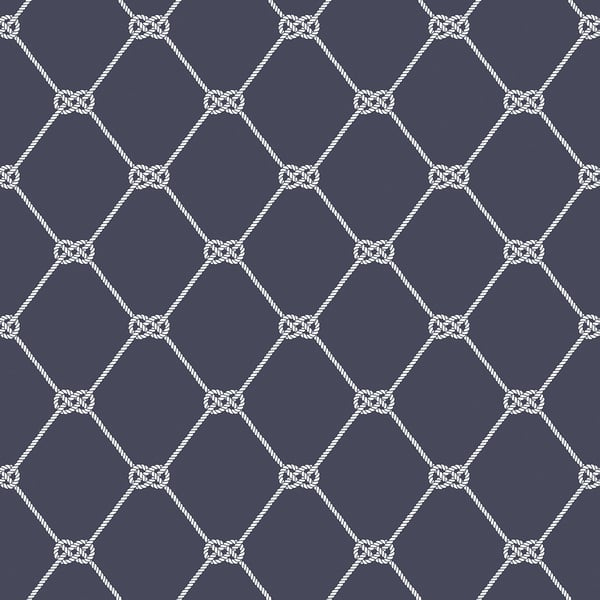 Galerie Wallpaper Product code: G23346 - Deauville 2 Wallpaper Collection - Navy Blue White Colours -  