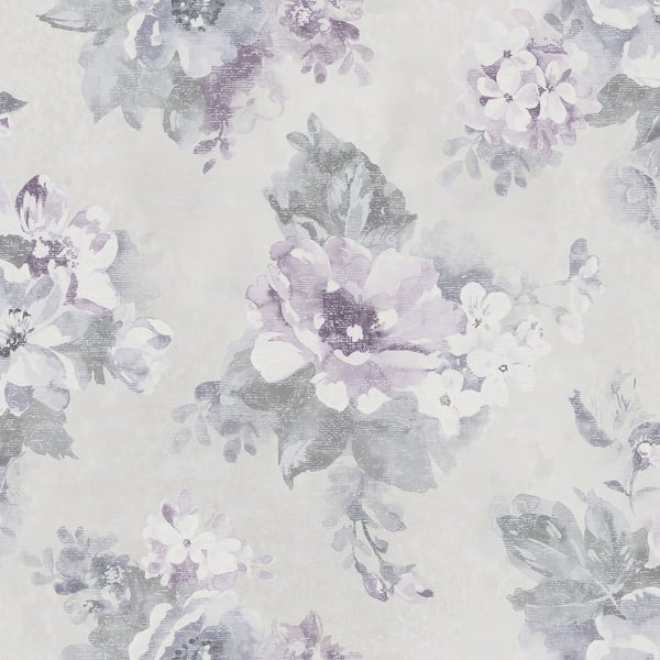 Galerie Wallpaper Product code: G34105 - Country Cottage Wallpaper Collection - Grey Purple Blue Colours -  