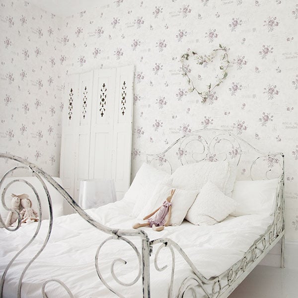 Galerie Wallpaper Product code: G45082R - Vintage Rose Wallpaper Collection - Burgundy Pink Cream Colours -  