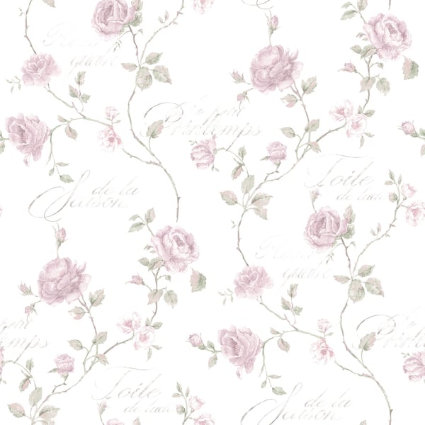 Galerie Wallpaper Product code: G45329 - Vintage Roses Wallpaper Collection - Pink Green White Colours -  