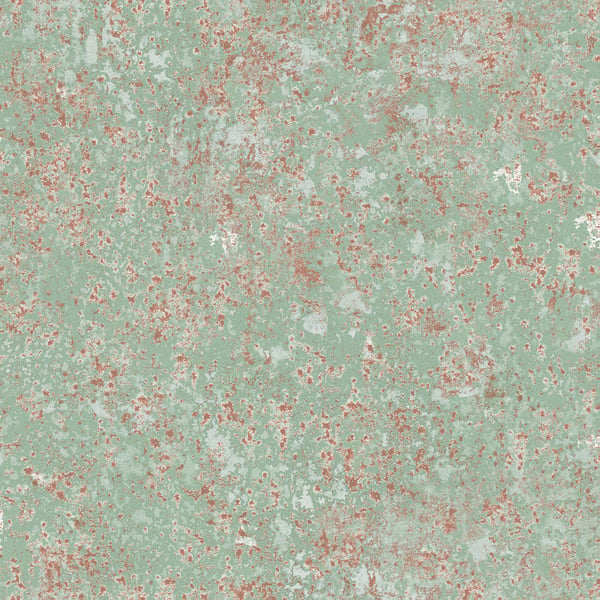 Galerie Wallpaper Product code: G45345 - Grunge Wallpaper Collection - Green Copper Orange Colours -  