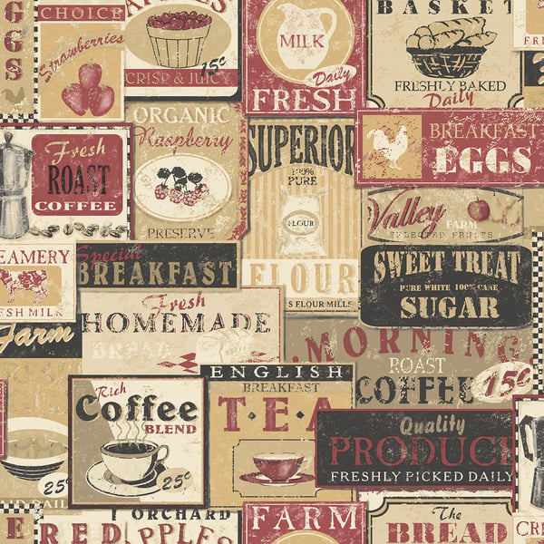 Galerie Wallpaper Product code: G56172 - Nostalgie Wallpaper Collection - Red Colours -  