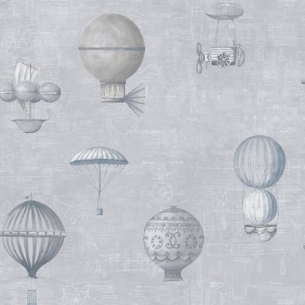 Galerie Wallpaper Product code: G56201 - Steampunk Wallpaper Collection - Silver Grey Colours -  