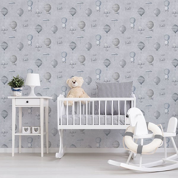 Galerie Wallpaper Product code: G56201R - Nostalgie Wallpaper Collection - Silver Grey Colours -  