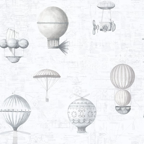 Galerie Wallpaper Product code: G56202 - Steampunk Wallpaper Collection - Silver Grey Colours -  