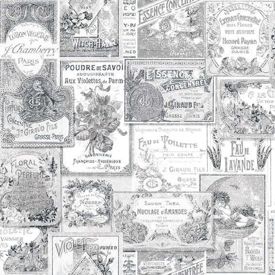 Galerie Wallpaper Product code: G56277 - Nostalgie Wallpaper Collection - Black Colours -  