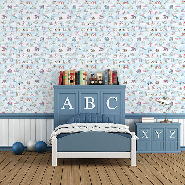 Galerie Wallpaper Product code: G56537R - Just 4 Kids 2 Wallpaper Collection - Blue Multicoloured Colours -  