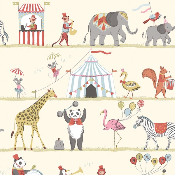 Galerie Wallpaper Product code: G56545 - Just 4 Kids 2 Wallpaper Collection - Multicoloured Red Yellow Green Blue Pink Colours -  