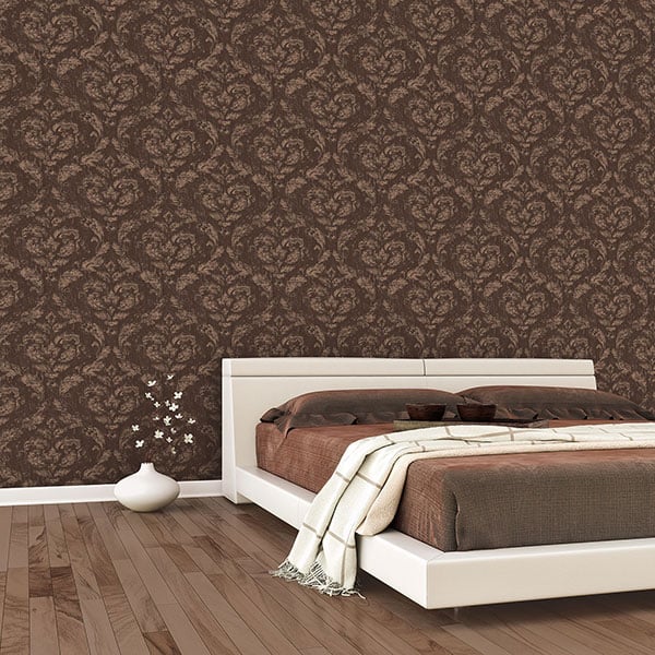 Galerie Wallpaper Product code: G67784R - Ambiance Wallpaper Collection - Copper Chocolate Colours -  