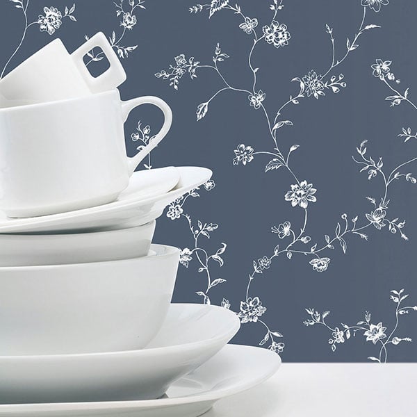 Galerie Wallpaper Product code: G67863R - Miniatures 2 Wallpaper Collection - Blue White Colours -  