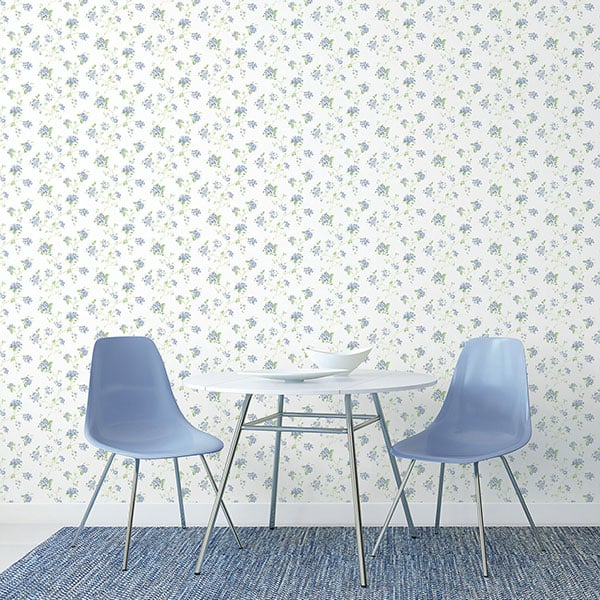 Galerie Wallpaper Product code: G67864R - Miniatures 2 Wallpaper Collection - Blue Green White Colours -  