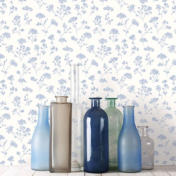 Galerie Wallpaper Product code: G67871R - Miniatures 2 Wallpaper Collection - Blue White Colours -  