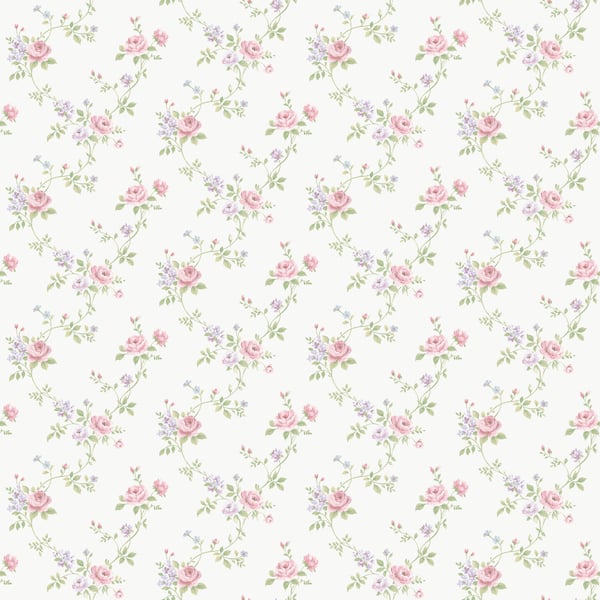 Galerie Wallpaper Product code: G67896 - Miniatures 3 Wallpaper Collection - Pink White Green Purple Colours -  