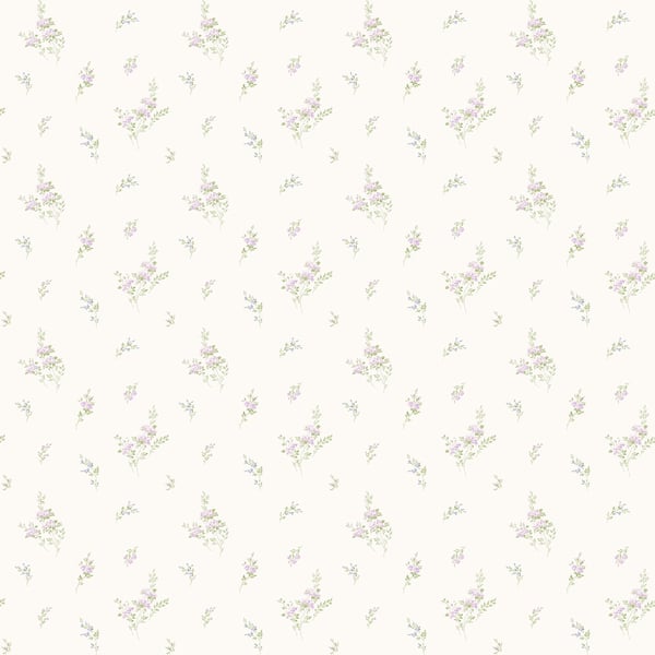 Galerie Wallpaper Product code: G67919 - Miniatures 2 Wallpaper Collection - White Purple Green Colours -  