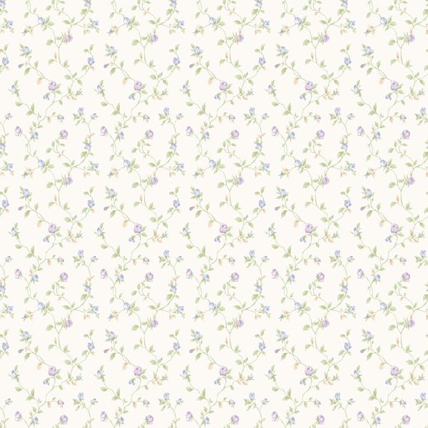 Galerie Wallpaper Product code: G67935 - Miniatures 2 Wallpaper Collection - White Purple Blue Green Colours -  