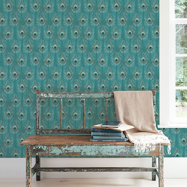 Galerie Wallpaper Product code: G67978R - Organic Textures Wallpaper Collection - Turquoise Colours -  