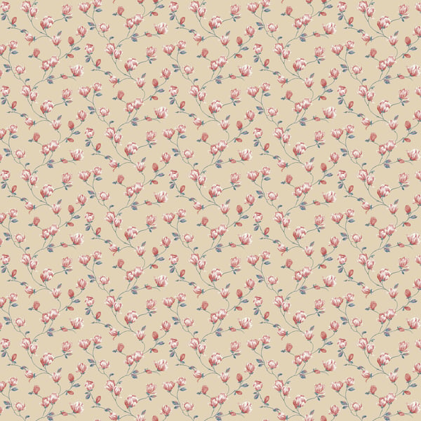 Galerie Wallpaper Product code: G68724 - Miniatures 3 Wallpaper Collection - Tan,Navy,Red Colours -  