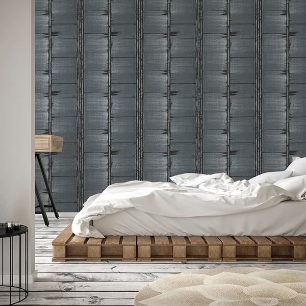 Galerie Wallpaper Product code: G78284R - Bazaar Wallpaper Collection - Dark Teal Black Colours -  