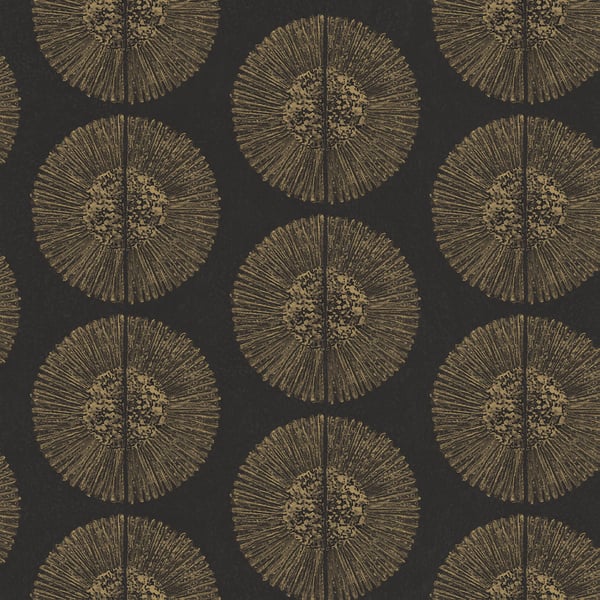 Galerie Wallpaper Product code: G78331 - Bazaar Wallpaper Collection - Black Metallic Gold Colours -  