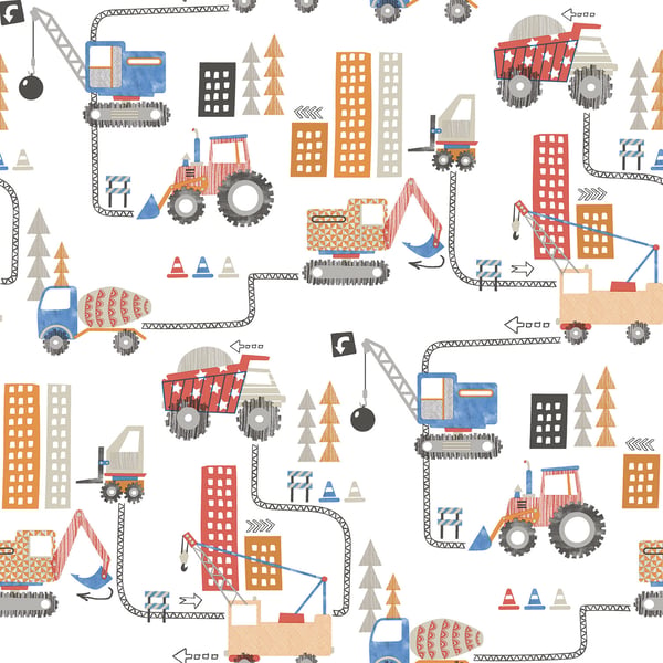 Galerie Wallpaper Product code: G78361 - Tiny Tots 2 Wallpaper Collection - Red Blue Orange Colours -  