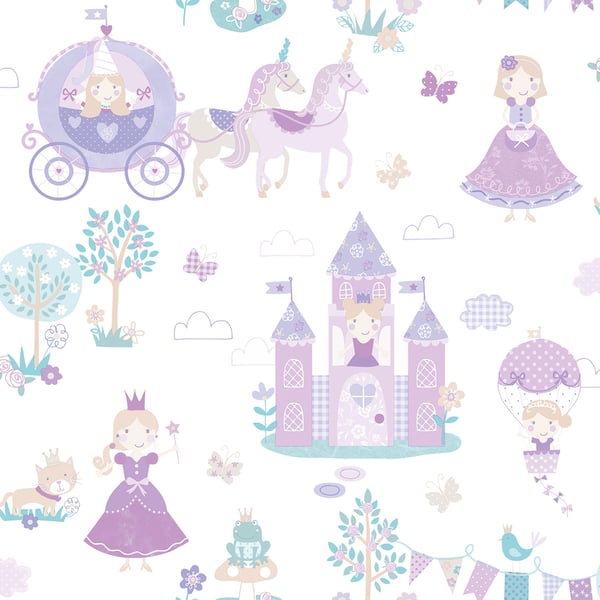 Galerie Wallpaper Product code: G78373 - Tiny Tots 2 Wallpaper Collection - Purples Turquoise Colours -  