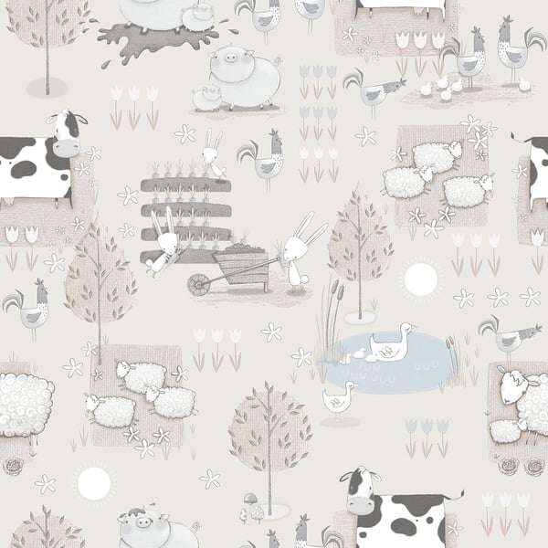 Galerie Wallpaper Product code: G78375 - Tiny Tots 2 Wallpaper Collection - Greige Colours -  
