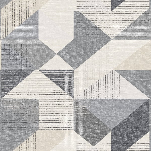 Galerie Wallpaper Product code: GX37657 - Geometrix Wallpaper Collection - Black Taupe Colours -  