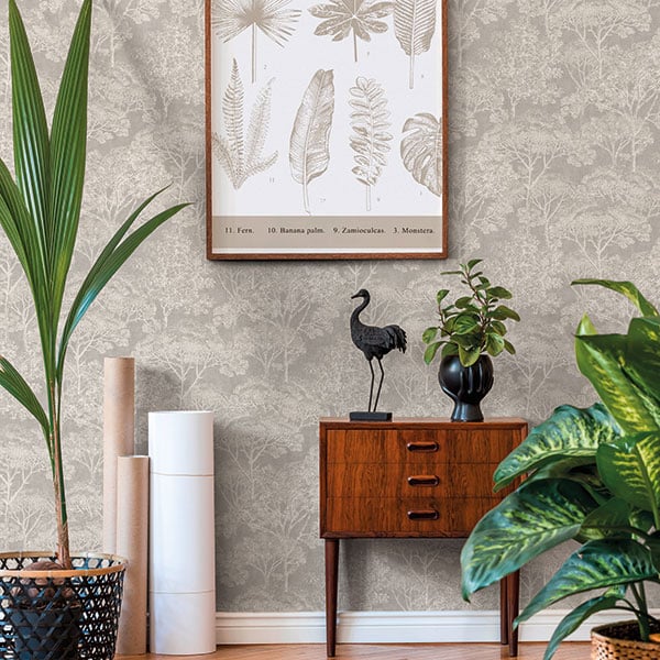 Galerie Wallpaper Product code: HV41029R - Havana Wallpaper Collection - Cream Grey Metallic Colours -  