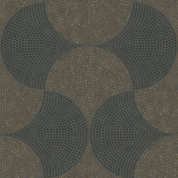 Galerie Wallpaper Product code: HV41050 - Havana Wallpaper Collection - Grey Metallic Black Colours -  