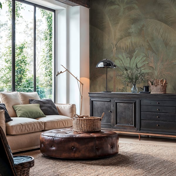 Galerie Wallpaper Product code: HV41108M_2 - Havana 2 Wallpaper Collection - Beige, Green Colours -  