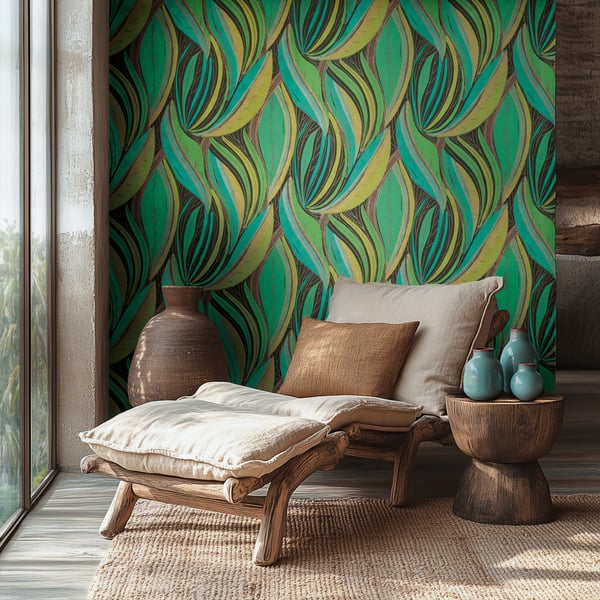 Galerie Wallpaper Product code: HZ62063_2 - Horizon Wallpaper Collection - Yellow Green Black Colours -  