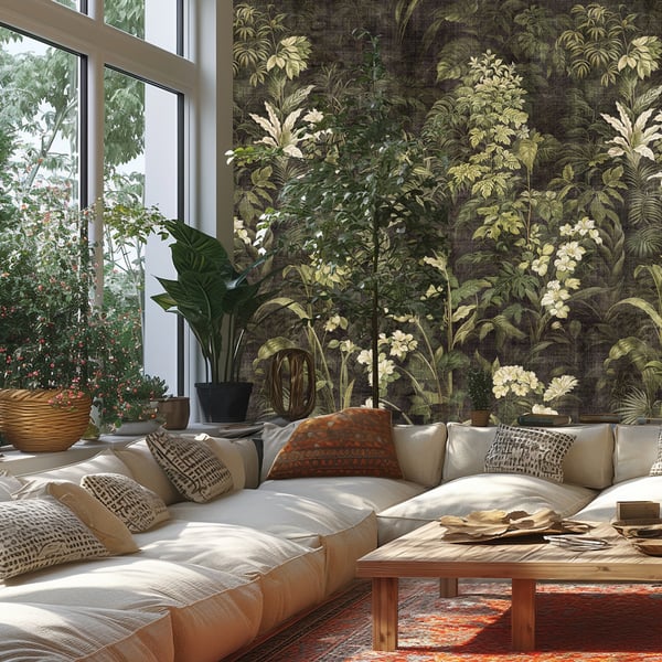 Galerie Wallpaper Product code: HZ62084M_2 - Horizon Wallpaper Collection - Cream Grey Green Colours -  