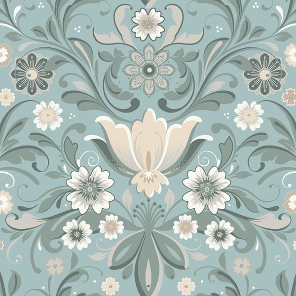 Galerie Wallpaper Product code: S24111 - Sommarang 2 Wallpaper Collection - Turquoise Colours -  