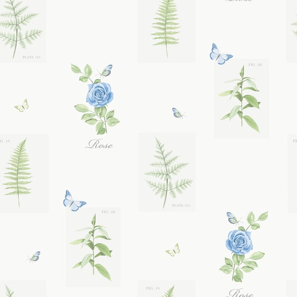 Galerie Wallpaper Product code: S45206 - Country Cottage Wallpaper Collection - Blue Green Colours -  