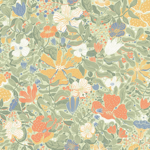 Galerie Wallpaper Product code: S63018 - Sommarang 2 Wallpaper Collection - Green Colours -  