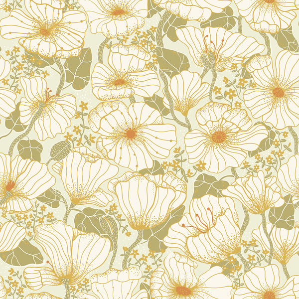 Galerie Wallpaper Product code: S65111 - Sommarang Wallpaper Collection - Green Colours -  