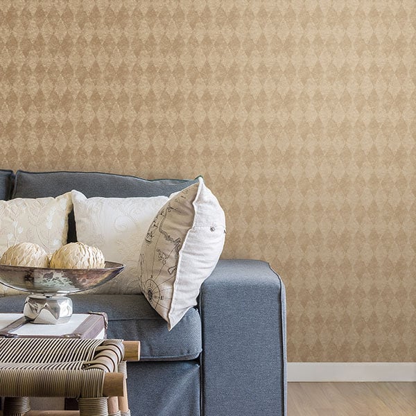 Galerie Wallpaper Product code: SB37921R - Simply Silks 4 Wallpaper Collection - Warm Metallic Gold Colours -  