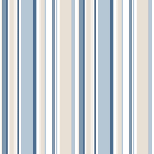 Galerie Wallpaper Product code: SY33963 - Simply Stripes 2 Wallpaper Collection - Navy Blue Beige Colours -  