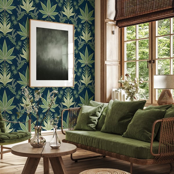 Galerie Wallpaper Product code: TJ40112_2 - Mulberry Tree Wallpaper Collection - Blue Colours -  