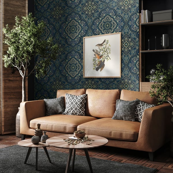 Galerie Wallpaper Product code: TJ41212_2 - Mulberry Tree Wallpaper Collection - Blue Colours -  