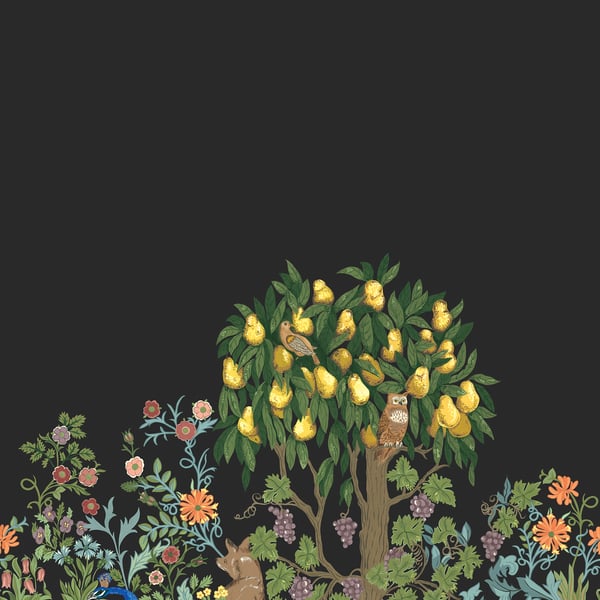 Galerie Wallpaper Product code: TJ41700M - Mulberry Tree Wallpaper Collection - Black Colours -  