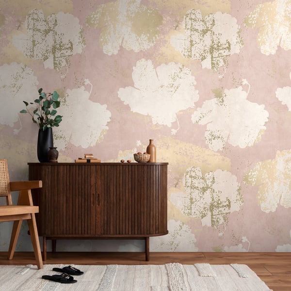 Galerie Wallpaper Product code: WH45207M_2 - Welcome Home Murals Wallpaper Collection - Yellow, Pink, White Colours -  