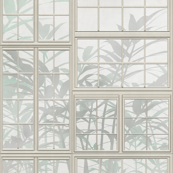 Galerie Wallpaper Product code: WH45213M_3 - Welcome Home Murals Wallpaper Collection - Cream, Grey, Green Colours -  