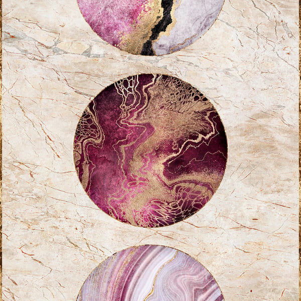 Galerie Wallpaper Product code: WH45219M_3 - Welcome Home Murals Wallpaper Collection - Beige, Pink, Black Colours -  