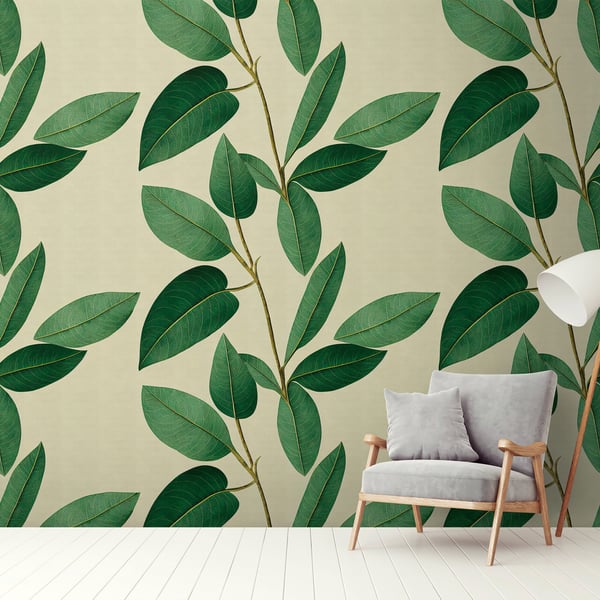 Galerie Wallpaper Product code: WH45233M_2 - Welcome Home Murals Wallpaper Collection - Cream, Yellow, Green Colours -  