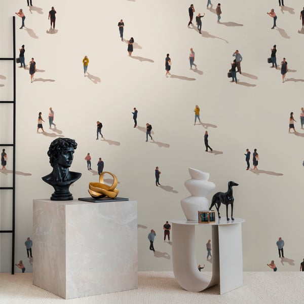 Galerie Wallpaper Product code: WH45234M_2 - Welcome Home Murals Wallpaper Collection - Beige, Yellow, Black Colours -  