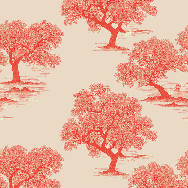 Galerie Wallpaper Product code: WH45242M_3 - Welcome Home Murals Wallpaper Collection - Cream, Pink, Red Colours -  