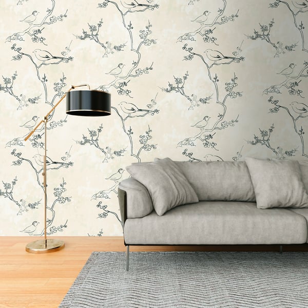 Galerie Wallpaper Product code: WH45250M_2 - Welcome Home Murals Wallpaper Collection - Cream, Black, White Colours -  