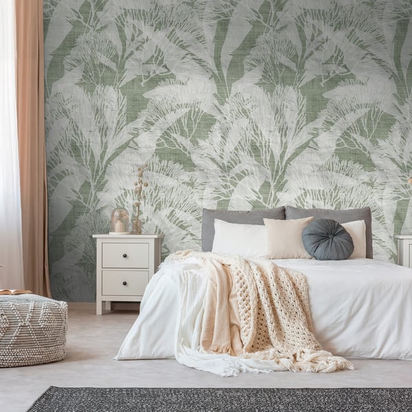 Galerie Wallpaper Product code: WH45251M_2 - Welcome Home Murals Wallpaper Collection - Grey, Green, White Colours -  