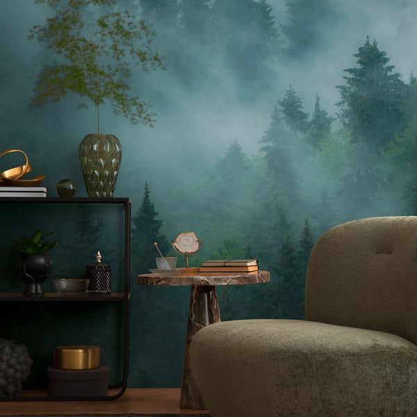 Galerie Wallpaper Product code: WH45263M_2 - Welcome Home Murals Wallpaper Collection - Blue, Green, Black Colours -  